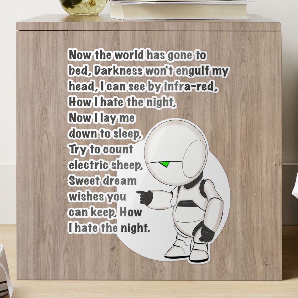 Marvin the Paranoid Android handy quotes, Android