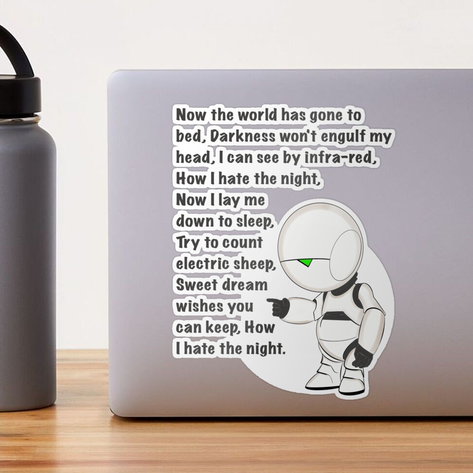 Marvin the Paranoid Android handy quotes, Android
