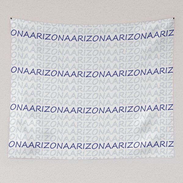 Item preview, Arizona Repeating Blue Bold Uppercase designed and sold by artbylukas.