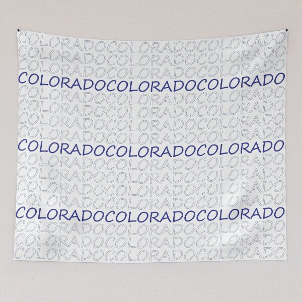 Item preview, Colorado Repeating Blue Bold Uppercase designed and sold by artbylukas.