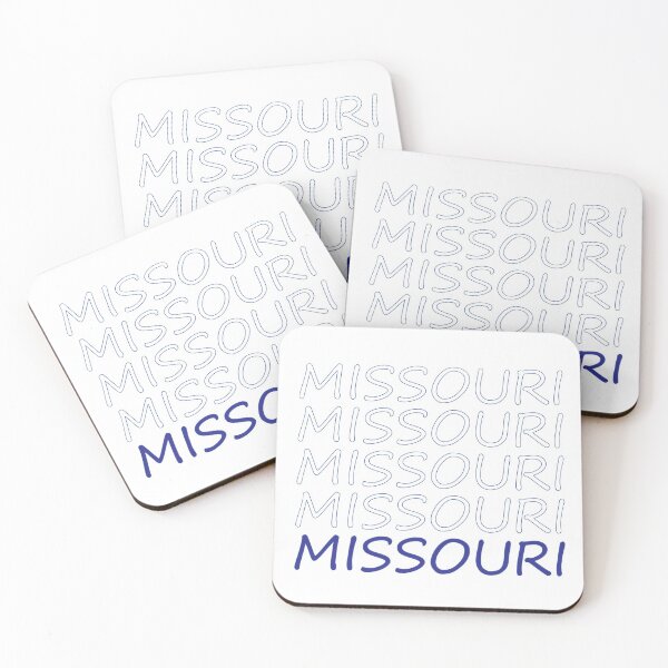 Item preview, Missouri Repeating Blue Bold Uppercase designed and sold by artbylukas.