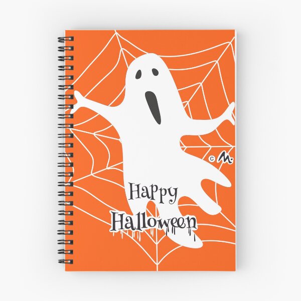 Item preview, Fantasma halloween, happy halloween, fantasma terrorífico en tela de araña designed and sold by Miduart.