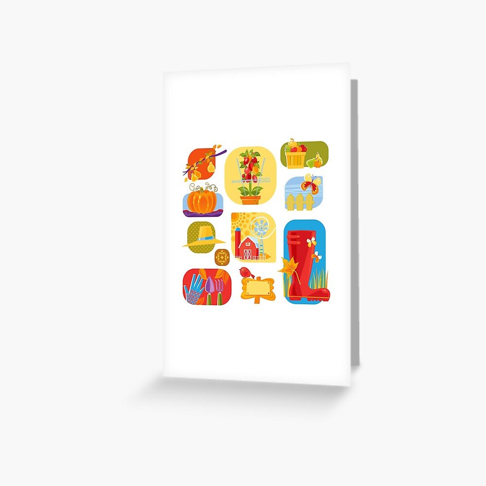 Autumn Farm Greeting Card