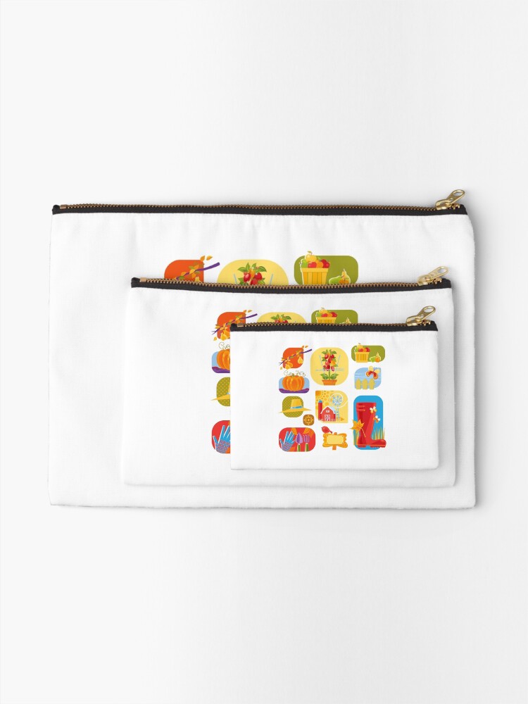 Alternate view of Autumn Farm Zipper Pouch