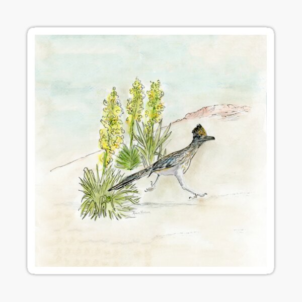 New Mexico State Bird and Flower Sticker