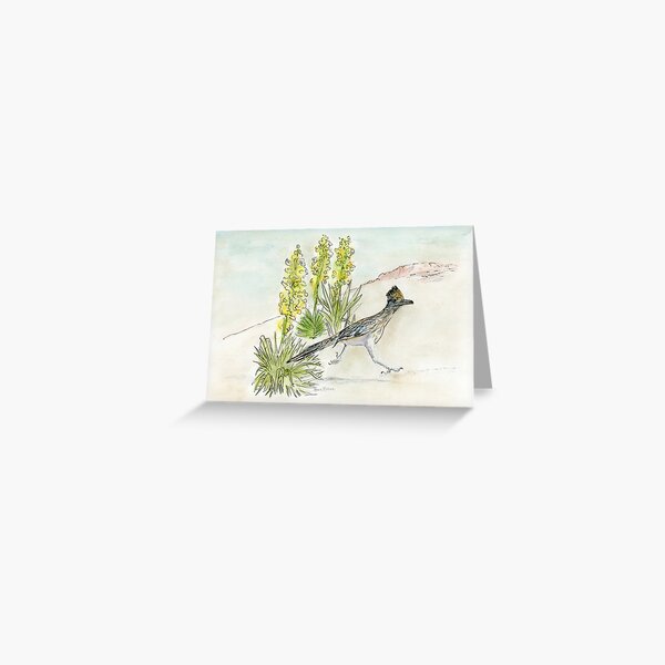 New Mexico State Bird and Flower Greeting Card