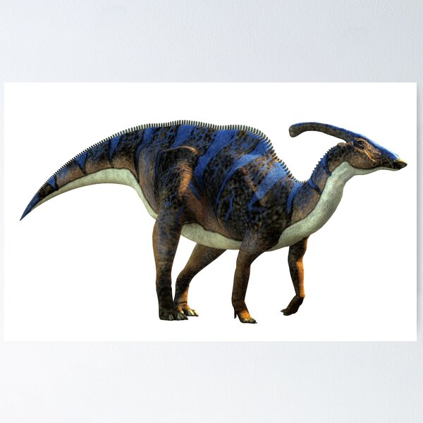 Lambeosaurus dinosaur running - 3D render Stock Photo - Alamy