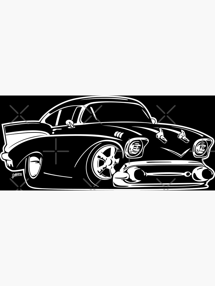 Classic American Hot Rod Cartoon Poster By Hobrath Redbubble