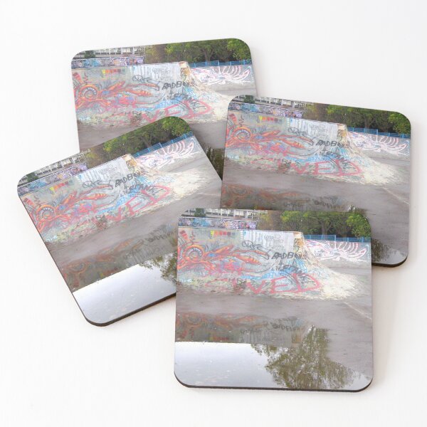 Item preview, Skatepark Graffiti Reflection In Water designed and sold by Andrew Morrell.