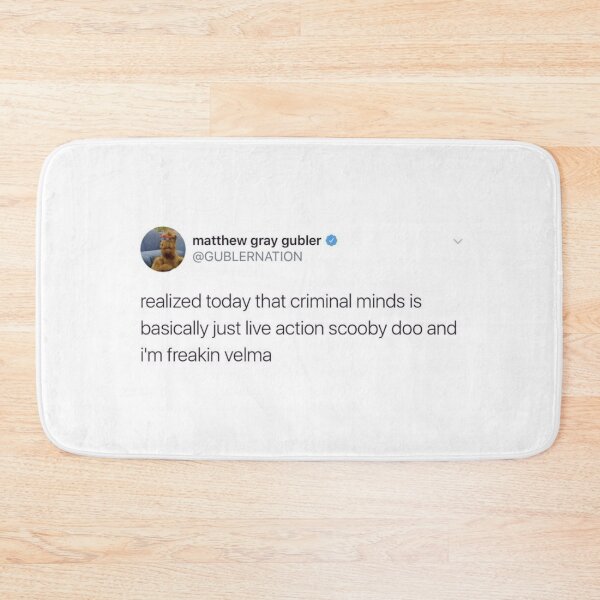 Item preview, matthew gray gubler tweet designed and sold by reaganreese.