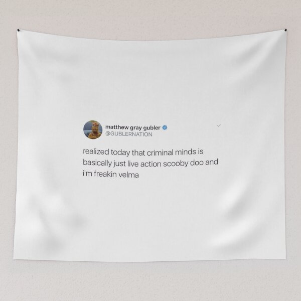 Item preview, matthew gray gubler tweet designed and sold by reaganreese.