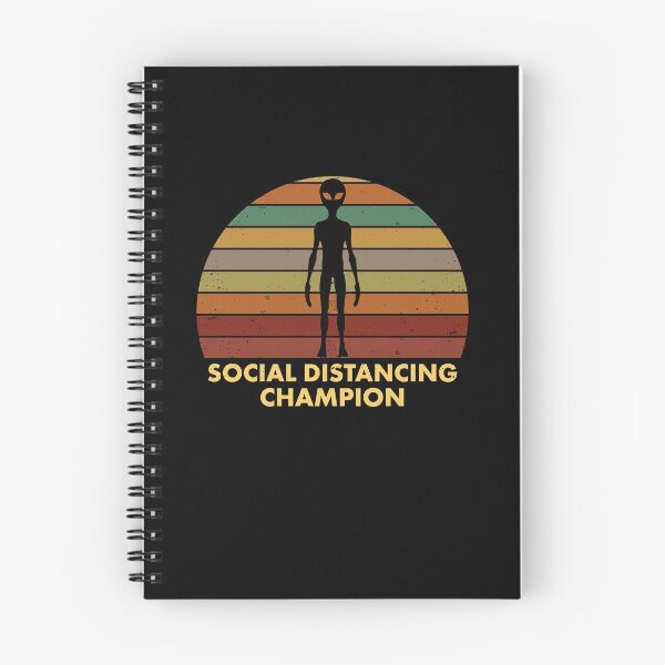 Item preview, Alien Social Distancing Champion Tshirt Extraterristial UFO Raid designed and sold by elderberry.
