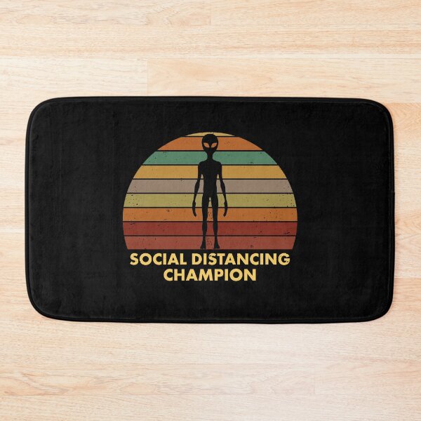 Item preview, Alien Social Distancing Champion Tshirt Extraterristial UFO Raid designed and sold by elderberry.
