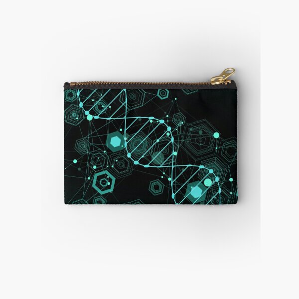 Artikelvorschau, Scientific DNA Pattern (Bright Blue on Black) entworfen und verkauft von alderblight.