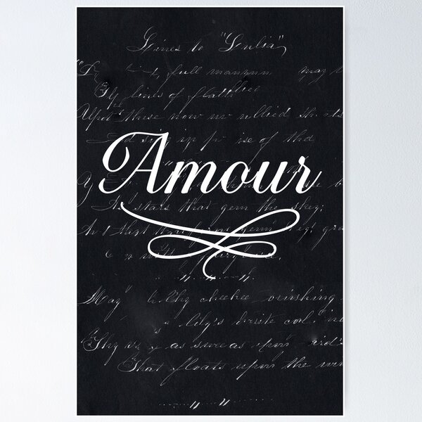 Item preview, amour - negro designed and sold by beverlylefevre.
