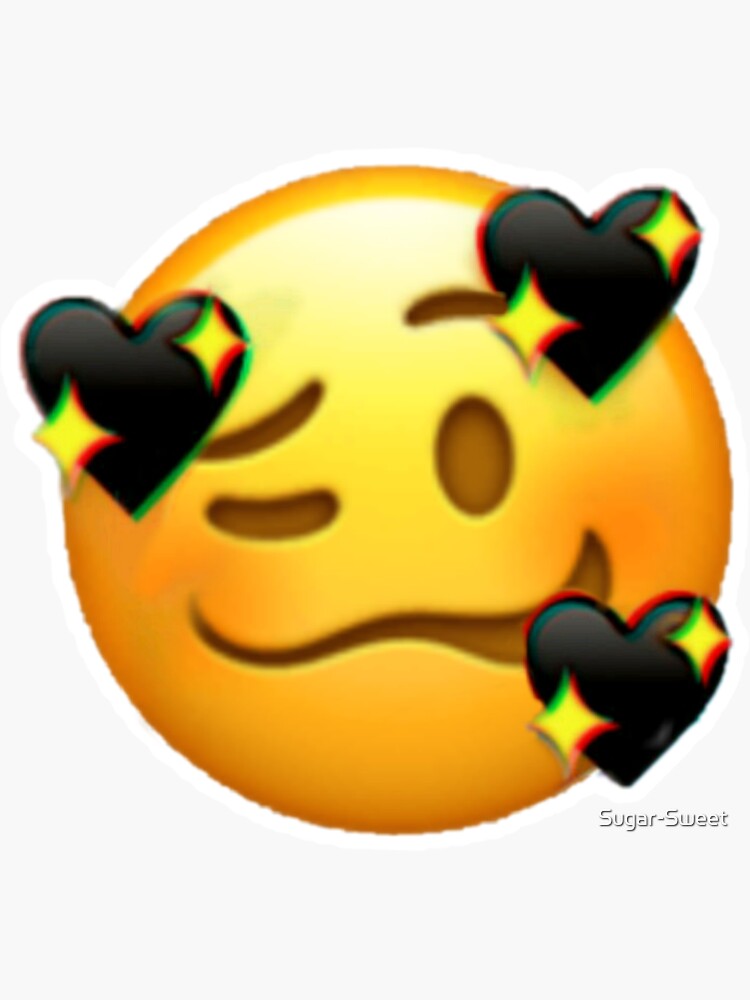 "Emoji heart silly aesthetic Emoji." Sticker for Sale by SugarSweet
