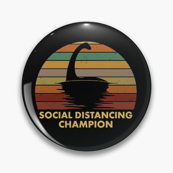Item preview, Loch Ness Monster Nessie Social Distancing Champion Funny Myth designed and sold by elderberry.
