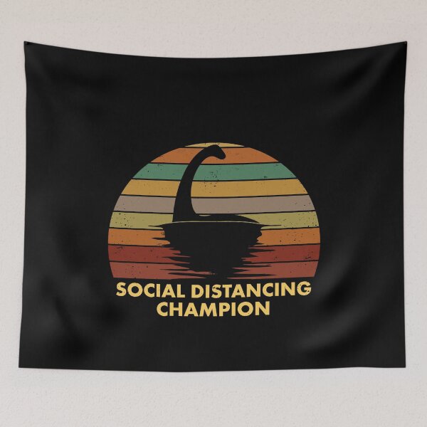 Item preview, Loch Ness Monster Nessie Social Distancing Champion Funny Myth designed and sold by elderberry.