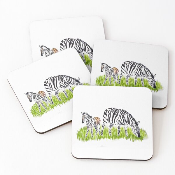 Item preview, Watercolor Zebras designed and sold by ErinKArtist.