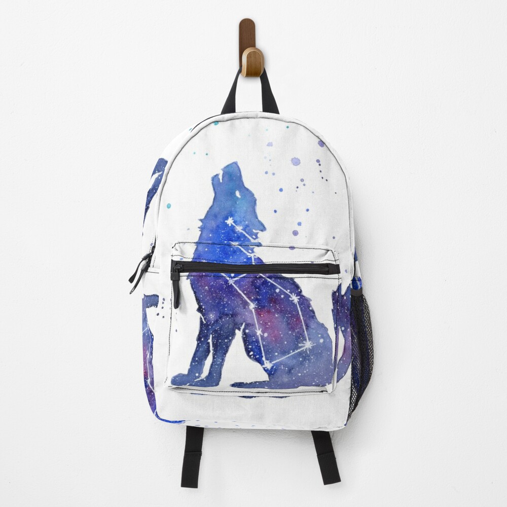 Galaxy Howling Wolf Backpack
