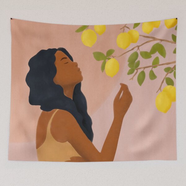 Item preview, Girl and Her Lemons designed and sold by trajeado14.