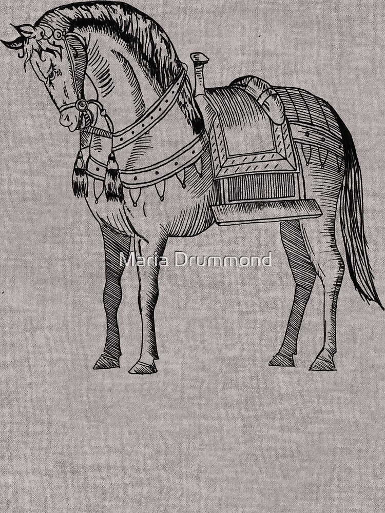 Thumbnail 7 of 7, Essential T-Shirt, Horse designed and sold by MariaDrummond.