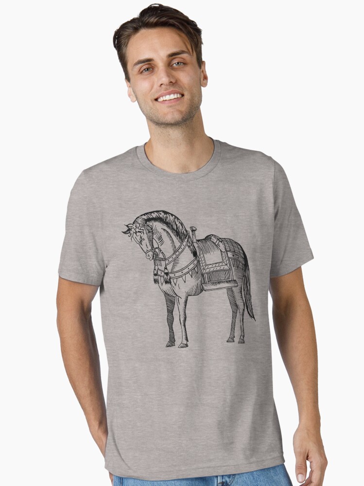 Thumbnail 2 of 7, Essential T-Shirt, Horse designed and sold by MariaDrummond.