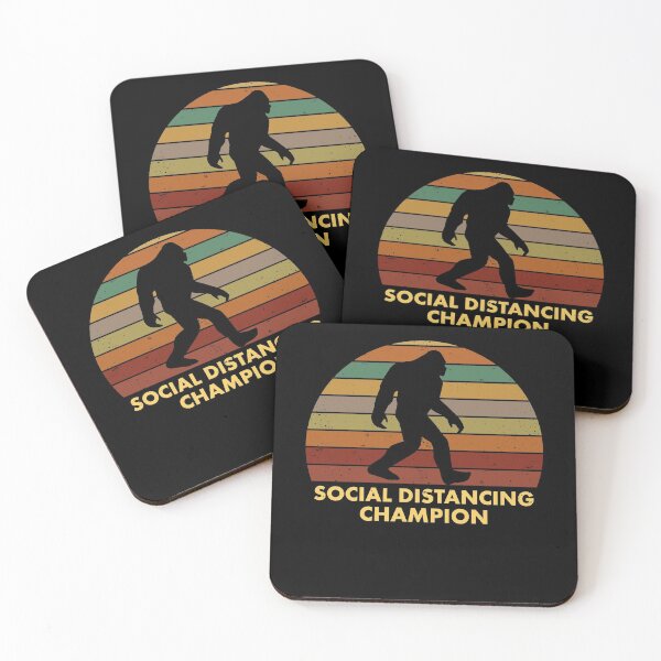 Item preview, Social Distancing Champion Bigfoot Sasquatch Legend Designs Funny Myth designed and sold by elderberry.
