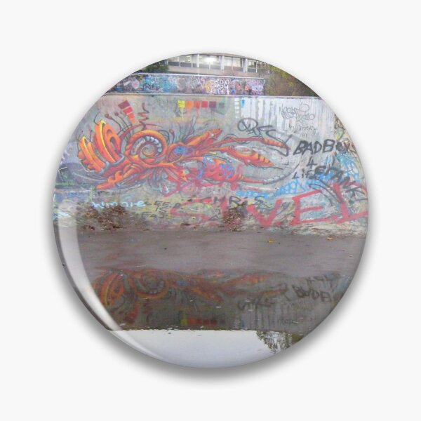 Item preview, Skatepark Graffiti Reflection In Water designed and sold by Andrew Morrell.