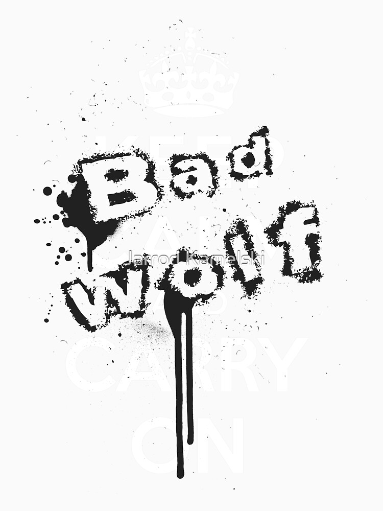 Thumbnail 3 of 3, Baseball ¾ Sleeve T-Shirt, Keep Calm Bad Wolf designed and sold by JazzK.