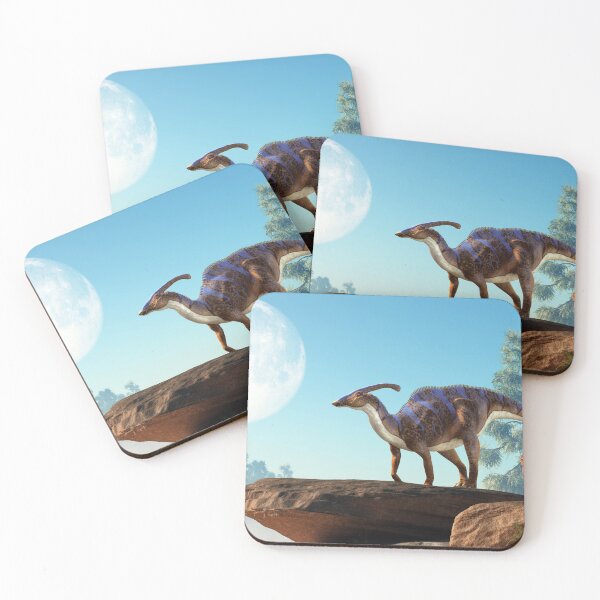 Item preview, Parasaurolophus on a Rock Under the Moon designed and sold by Daniel Eskridge.