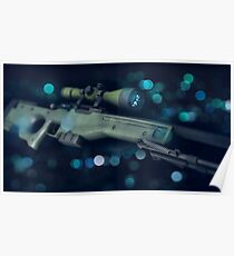 CSGO Gun Series | AWP Bokeh Poster