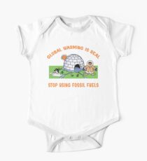 Earth Day Stop Global Warming Baby Body Kurzarm