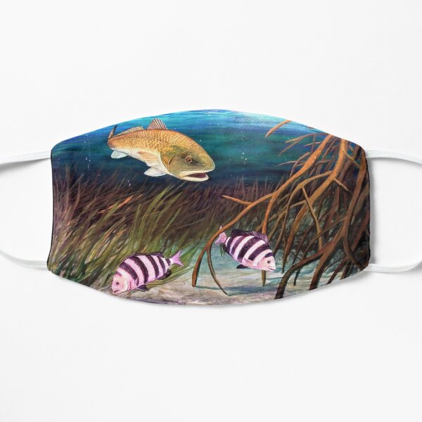 1 Fish 2 Fish Redfish Sheephead Flat Mask