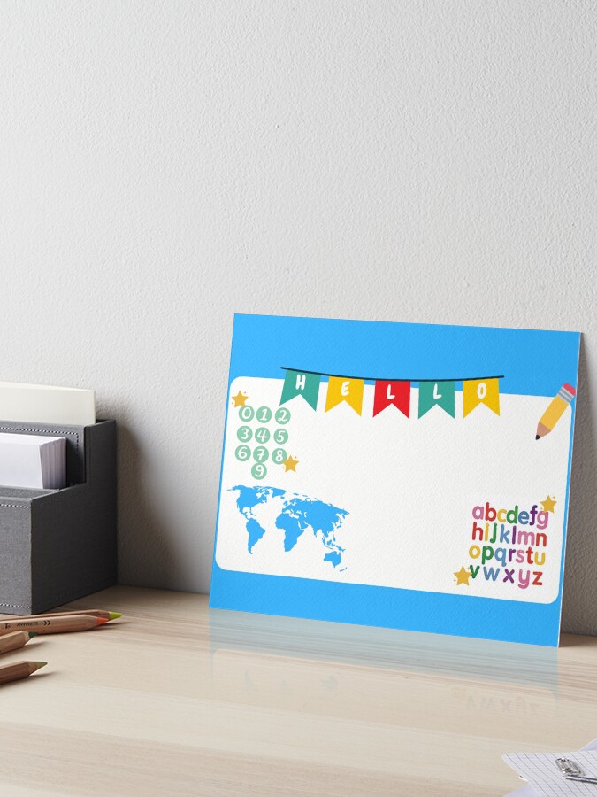 esl-teacher-fun-colourful-classroom-background-online-teacher-palfish-vipkid-art-board-print-for-sale-by-bridieelliott-redbubble