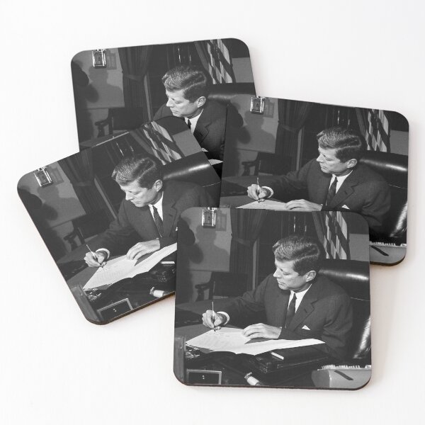 Item preview, JFK Signing The Cuba Quarantine designed and sold by warishellstore.