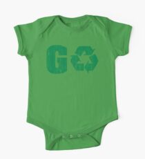 Earth Day Grunge Go Recycle One Piece - Short Sleeve