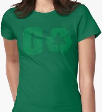 Earth Day Grunge Go Recycle Women's Fitted T-Shirt