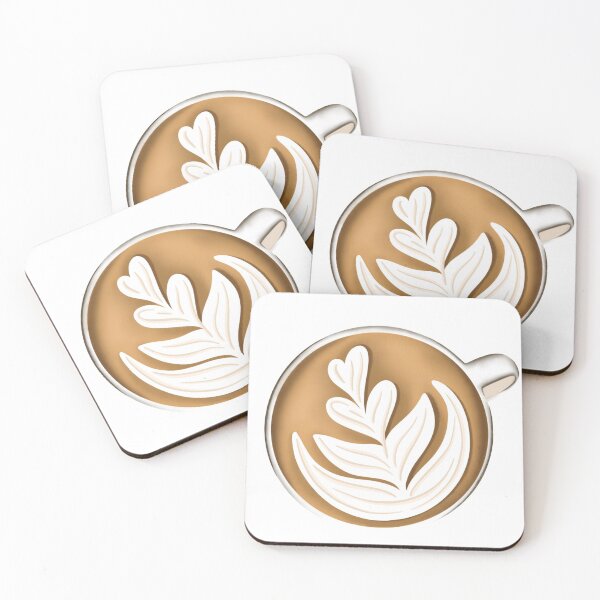 Item preview, Latte Art Coffee Sticker designed and sold by anasalgado.