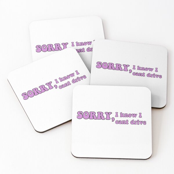 Item preview, Sorry, I know, I cant drive - car sticker designed and sold by Lily Ryan Stoltz.