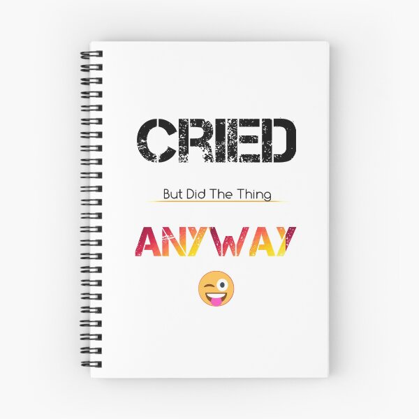 Item preview, Cried But Did The Thing,Funny Gift designed and sold by Essakhi12.