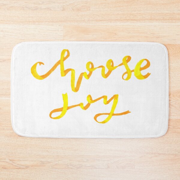Item preview, Choose Joy Gold Ribbon Positive Quote designed and sold by faithful-ink.