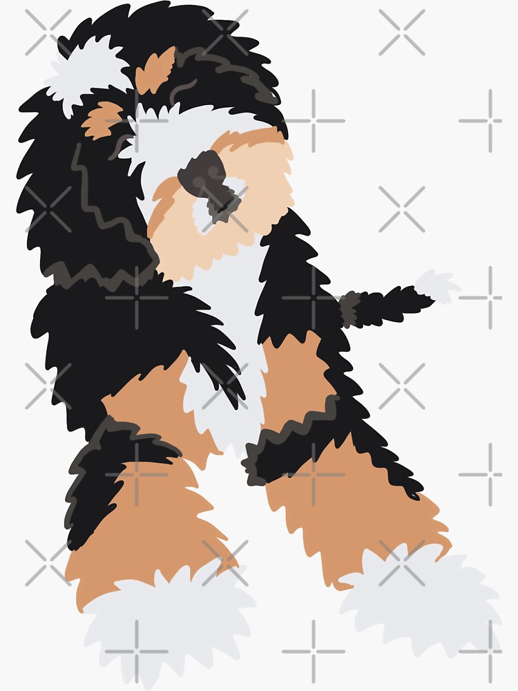 "Bernedoodle Illustration " Sticker for Sale by betheyellow | Redbubble