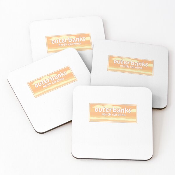 Item preview, Outerbanks “license plate” - orange designed and sold by BoxBoxSnail.