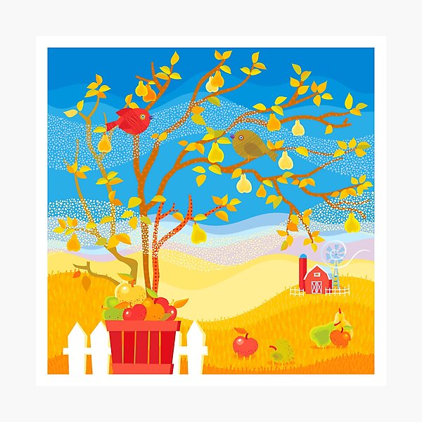 Autumn Farm Photographic Print