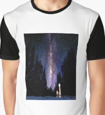 Calvin And Hobbes In The Night Graphic T-Shirt