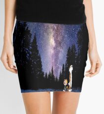 Calvin And Hobbes In The Night Mini Skirt