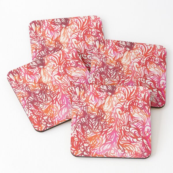 Item preview, Red Abstract Painted Flames designed and sold by Carolina Diaz.