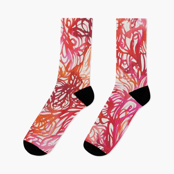 Item preview, Red Abstract Painted Flames designed and sold by Carolina Diaz.