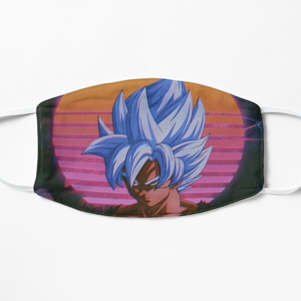 Vaporwave Goku Blue Flat Mask
